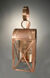 Adams 2 Light 24 inch Antique Copper Outdoor Wall Lantern in Seedy Marine Glass, No Chimney, Candelabra